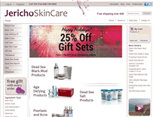 Tablet Screenshot of jerichoskincare.com